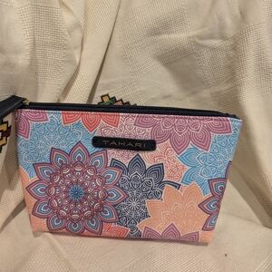 Tahari Floral Mandala Cosmetic Bag